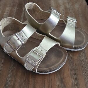 Gold Kids Sandals with Adjustable Straps
